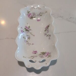 MZ Austria Porcelain - Czechoslovakia - Bridal Rose - Nut Dish